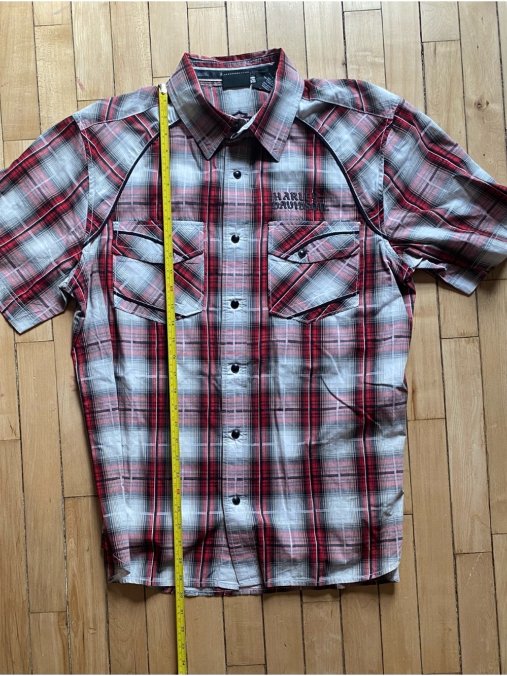Men’s Large Harley Davidson S/S Button up - Picture 5 of 6
